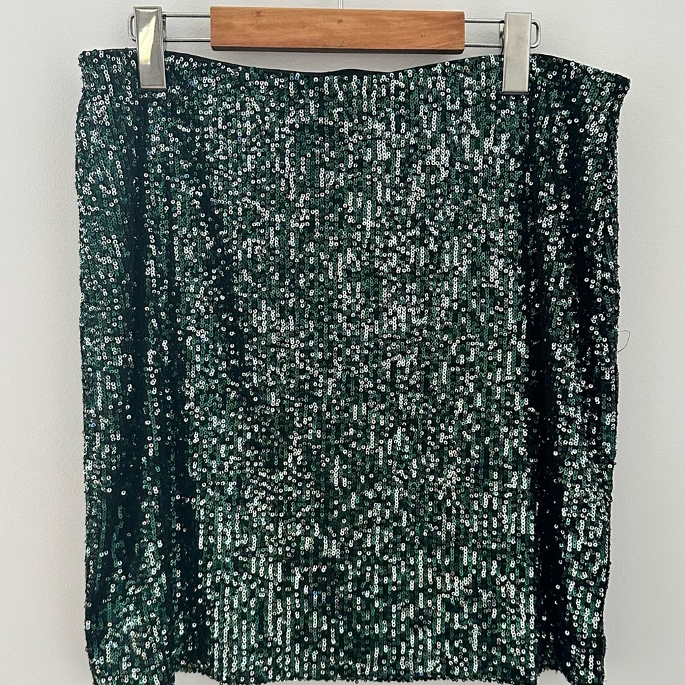 Sequin Green Skirt